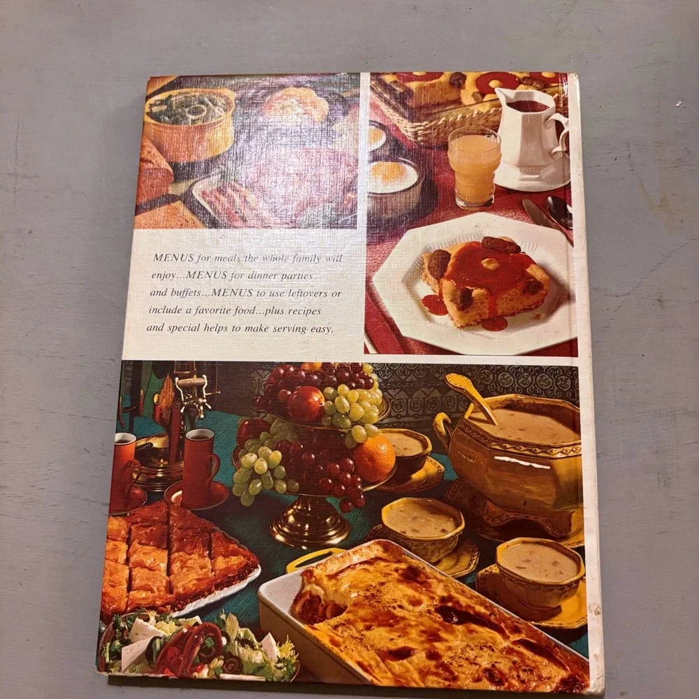 Vtg 1972 Better Homes & Gardens‎ Menu Cookbook Retro Mid Century Kitchen Kitsch
